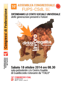 Manifesto 10° Congresso FUPS